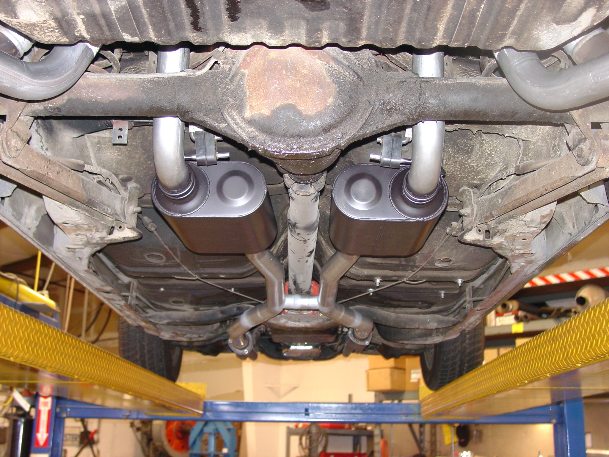 Flowmaster 17107 - Crossmember-Back Exhaust System Fits 1964-1972 GM A-Body With V8 Engine 2.50 Inch Pipes And Hangers Only Mufflers Sold Separately Flowmaster 4