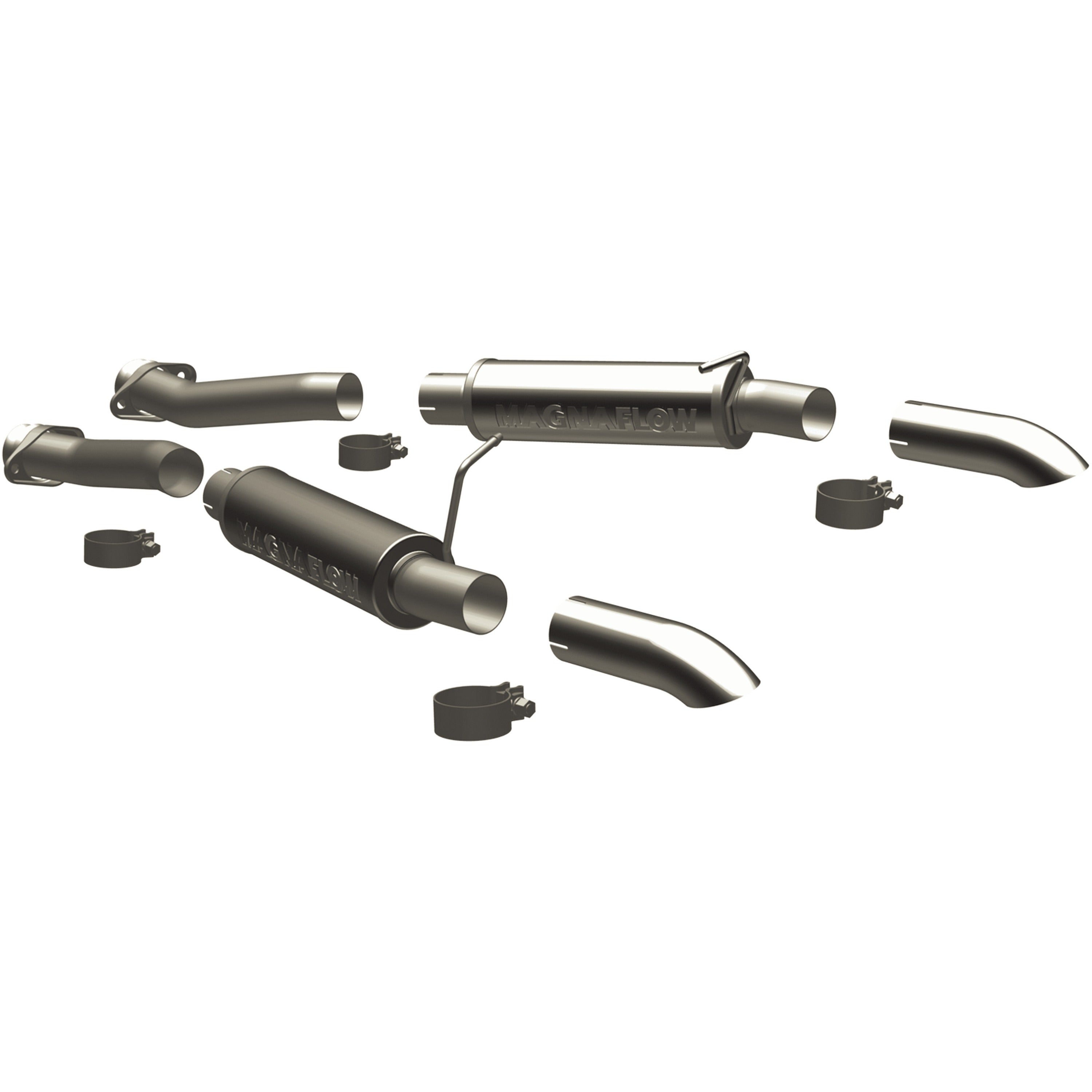 MagnaFlow Exhaust Products 17118 - Competition Series Stainless 2.5 in Cat-Back 1