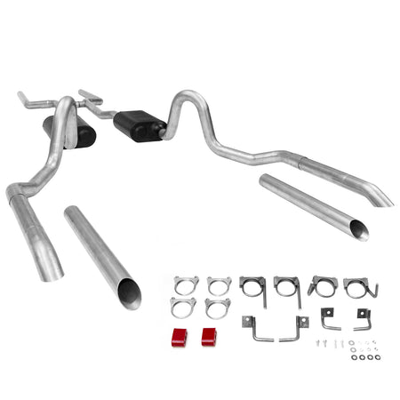 Flowmaster 17119 - American Thunder Crossmember-Back Exhaust System Fits 1964-1972 GM A-Body With V8 Engines, 2.5 Inch Pipes Aluminized Steel Aggressive To Moderate Sound Flowmaster 1