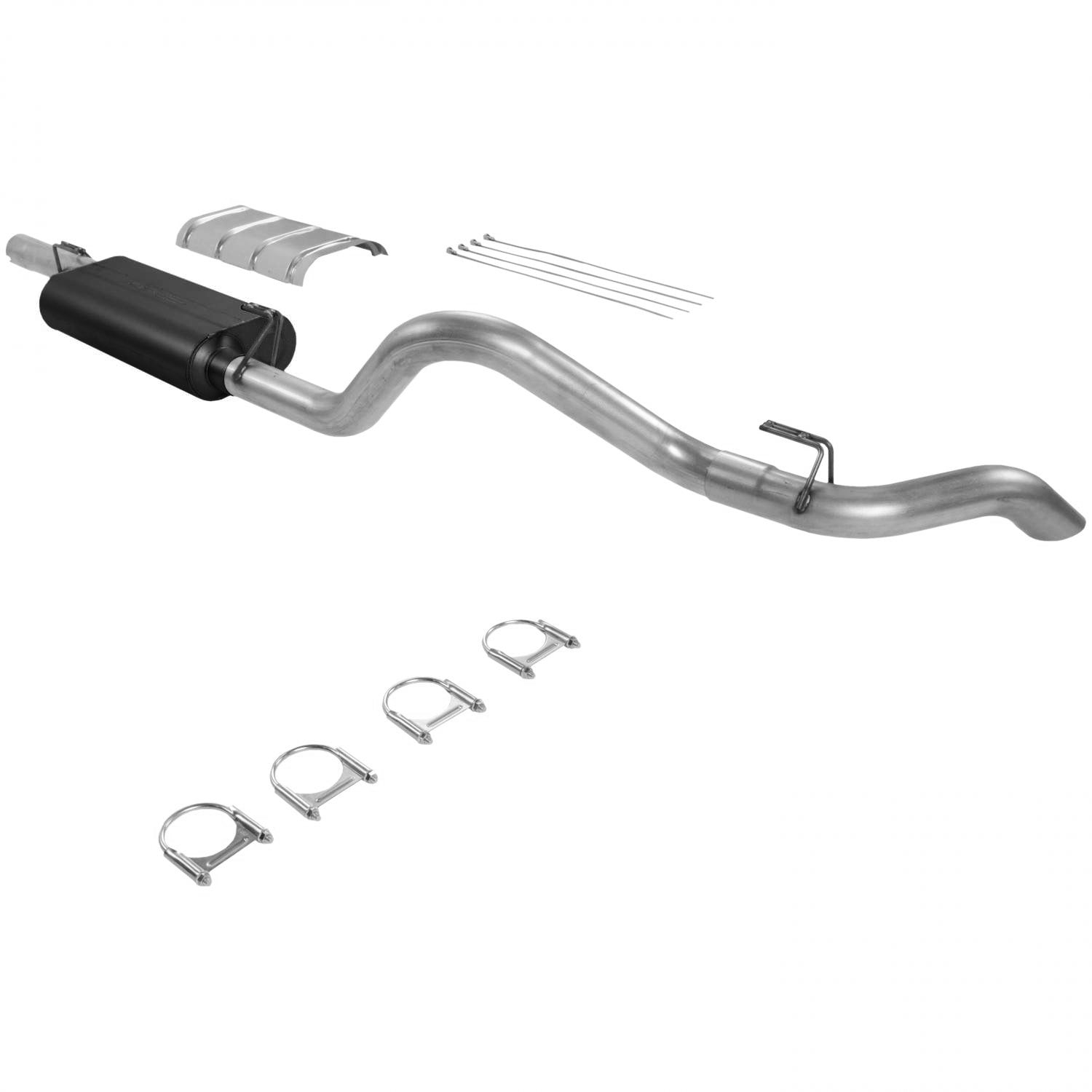 Flowmaster 17125 - Force Ii Cat-Back Exhaust System 1988-1992 Chevrolet/Gmc Truck 1/2 Ton Or 3/4 Ton, Standard Cab/Short Bed With 5.7L Engine Using A Slip-Fit Catalytic Converter Mild Sound Flowmaster 2