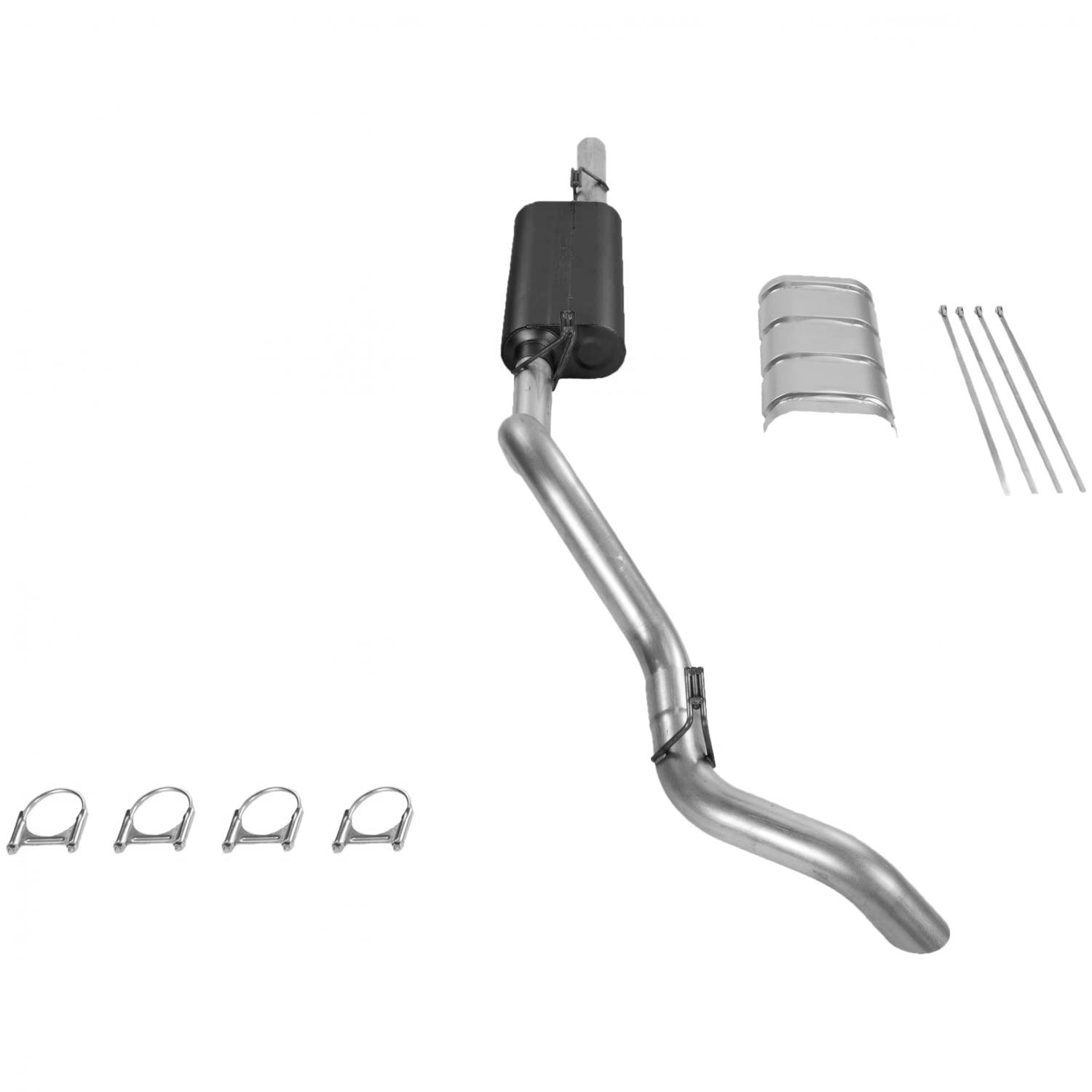 Flowmaster 17125 - Force Ii Cat-Back Exhaust System 1988-1992 Chevrolet/Gmc Truck 1/2 Ton Or 3/4 Ton, Standard Cab/Short Bed With 5.7L Engine Using A Slip-Fit Catalytic Converter Mild Sound Flowmaster 3