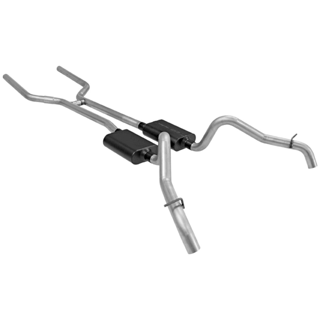 Flowmaster 17129 - American Thunder Crossmember-Back Exhaust System Fits 1967-1968 Camaro And Firebird With V8 Engine 2.50 Inch Aluminized Steel Aggressive To Moderate Sound Flowmaster 2