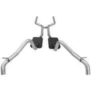 Flowmaster 17129 - American Thunder Crossmember-Back Exhaust System Fits 1967-1968 Camaro And Firebird With V8 Engine 2.50 Inch Aluminized Steel Aggressive To Moderate Sound Flowmaster 3