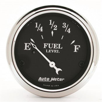 AutoMeter 1715 - GAUGE, FUEL LEVEL, 2 1/16", 0OE TO 90OF, ELEC, OLD TYME BLACK 4