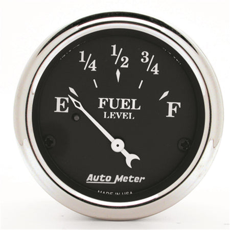 AutoMeter 1715 - GAUGE, FUEL LEVEL, 2 1/16", 0OE TO 90OF, ELEC, OLD TYME BLACK 3