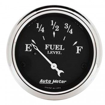 AutoMeter 1716 - GAUGE, FUEL LEVEL, 2 1/16", 73OE TO 10OF, ELEC, OLD TYME BLACK 4