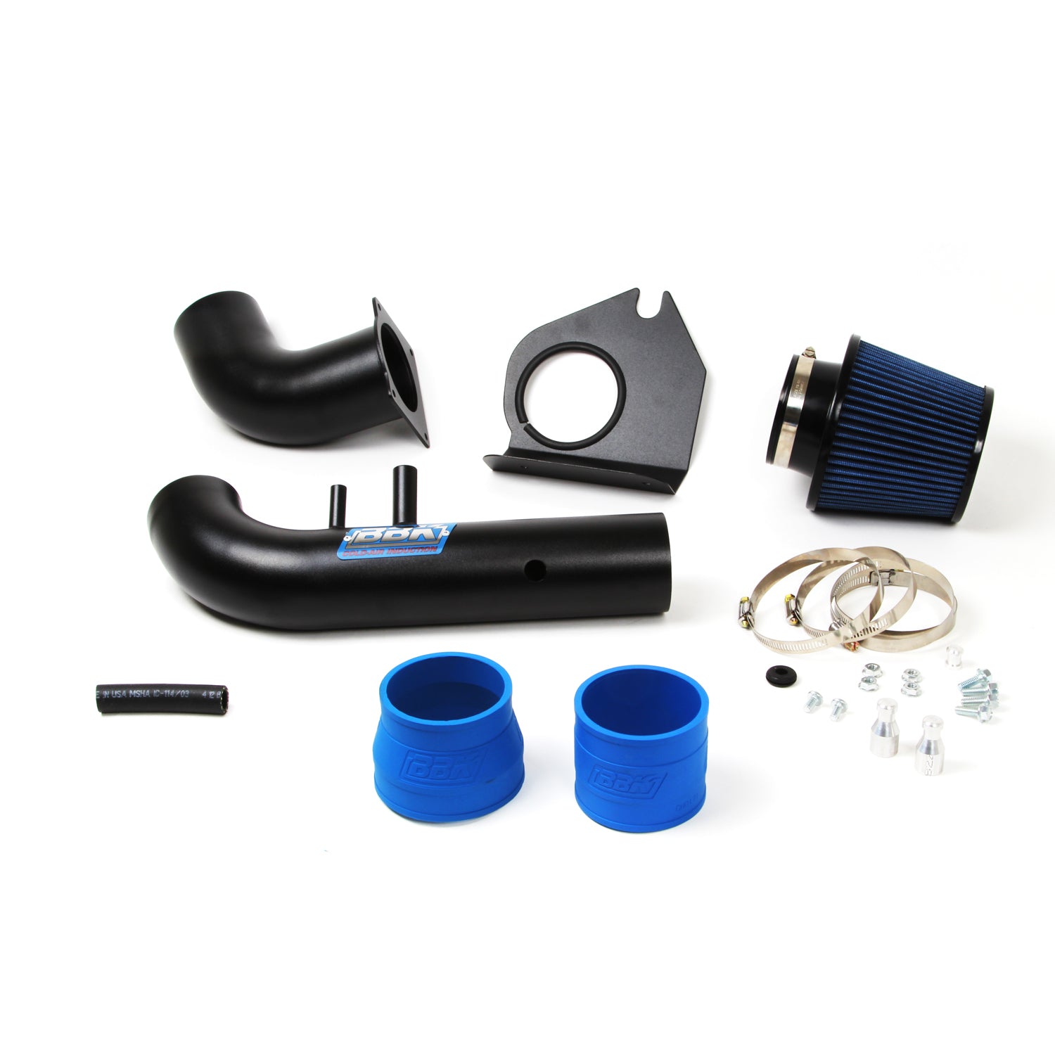 BBK Performance Parts 17185 - 1996-2004 MUSTANG 4.6 GT COLD AIR INTAKE FENDERWELL STYLE (BLACKOUT FINISH) 1