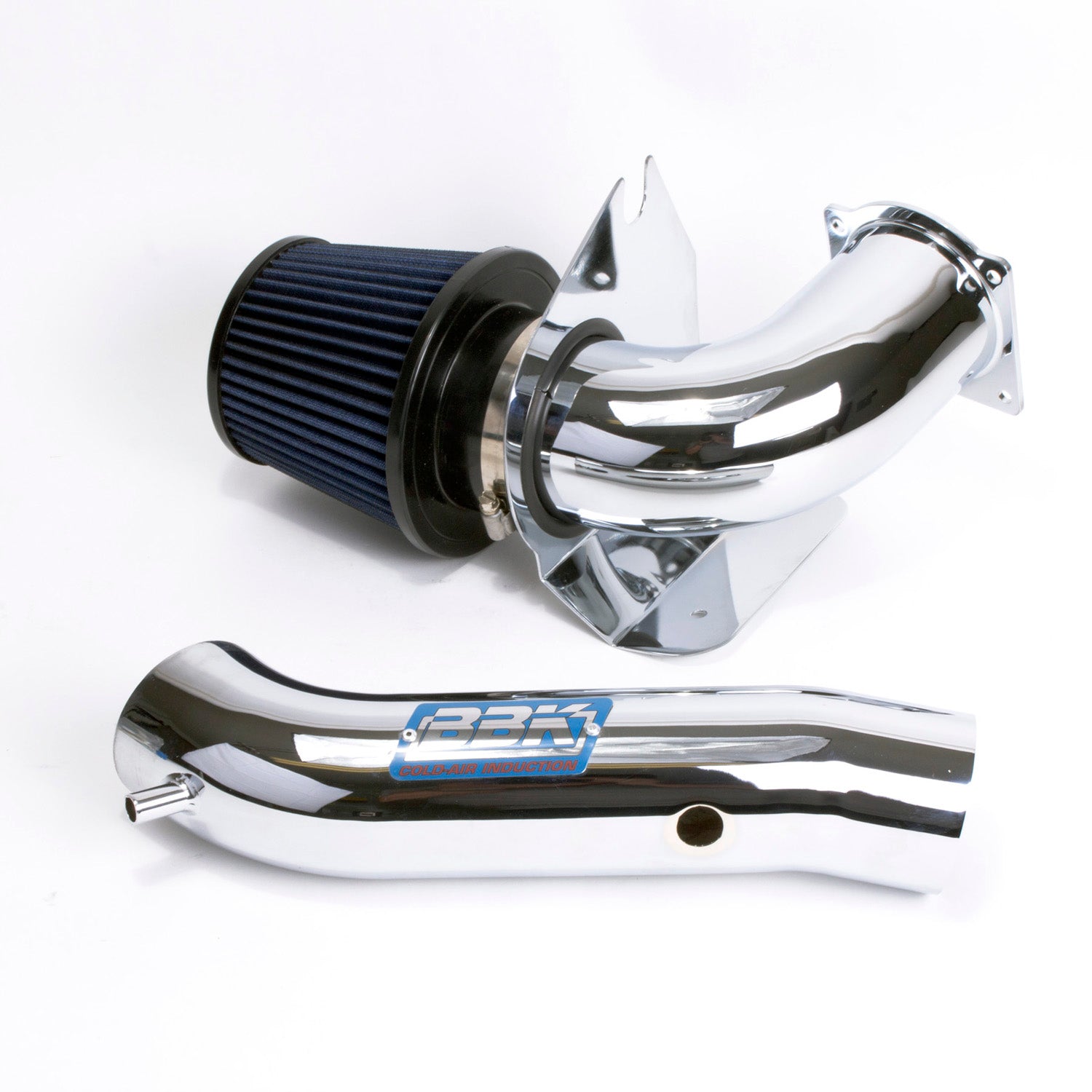 BBK Performance Parts 1719 - 1999-2004 MUSTANG V6 COLD AIR INTAKE FENDERWELL STYLE (Powder Coated Chrome) 2
