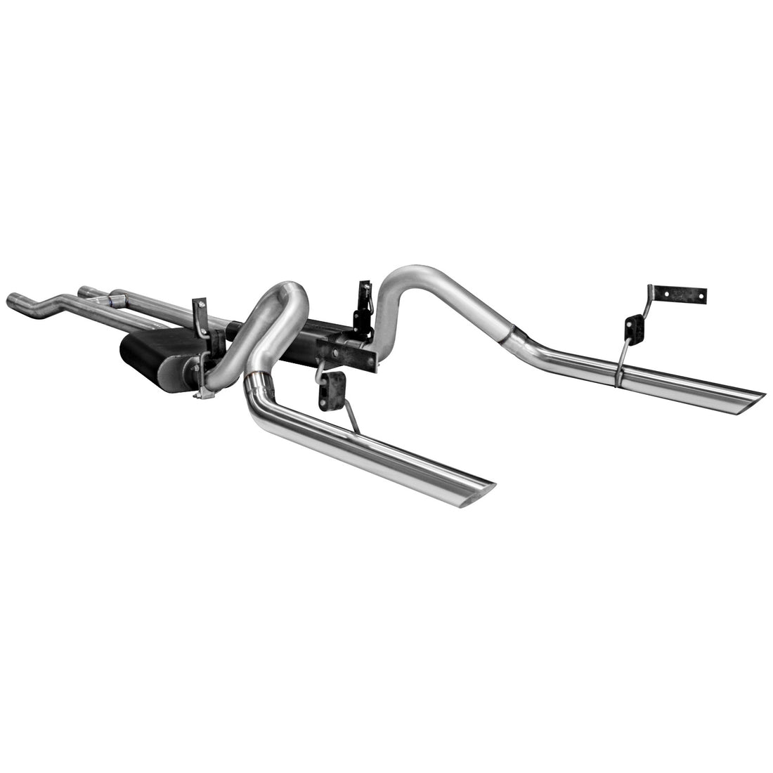 Flowmaster 17273 - American Thunder Crossmember-Back Exhaust System Fits 1964-1966 Ford Mustang With A V8 Engine, 2.5 Inch Aluminized Pipes Aggressive To Moderate Sound Flowmaster 1