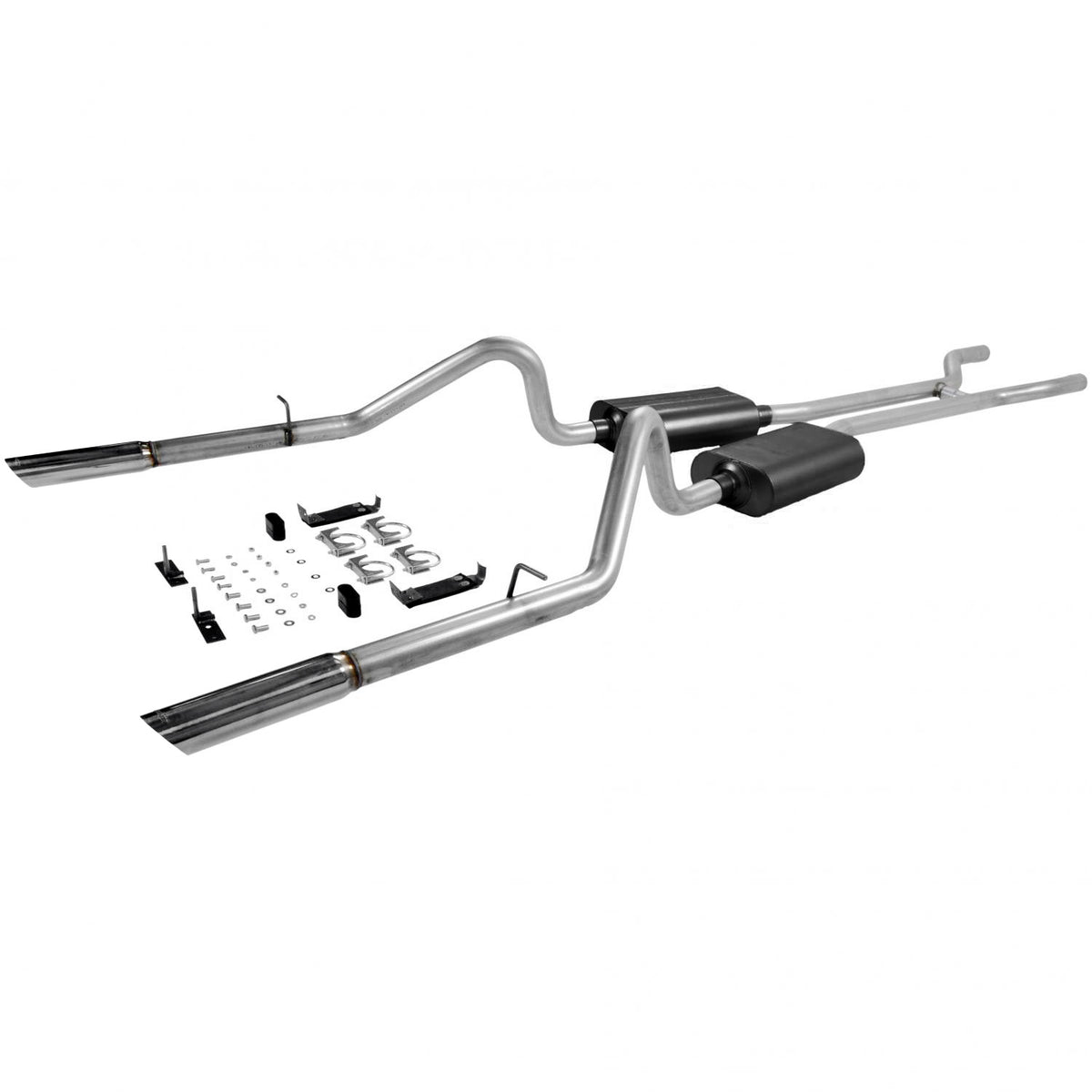 Flowmaster 17289 - American Thunder Crossmember-Back Exhaust System 1966-1967 Ford Fairlane With V8 Engine 2.50 Inch Aluminized Steel Moderate Sound Flowmaster 1