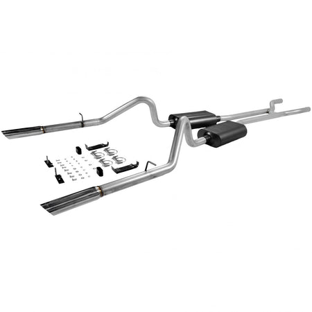 Flowmaster 17289 - American Thunder Crossmember-Back Exhaust System 1966-1967 Ford Fairlane With V8 Engine 2.50 Inch Aluminized Steel Moderate Sound Flowmaster 5