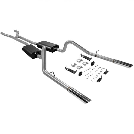 Flowmaster 17289 - American Thunder Crossmember-Back Exhaust System 1966-1967 Ford Fairlane With V8 Engine 2.50 Inch Aluminized Steel Moderate Sound Flowmaster 2