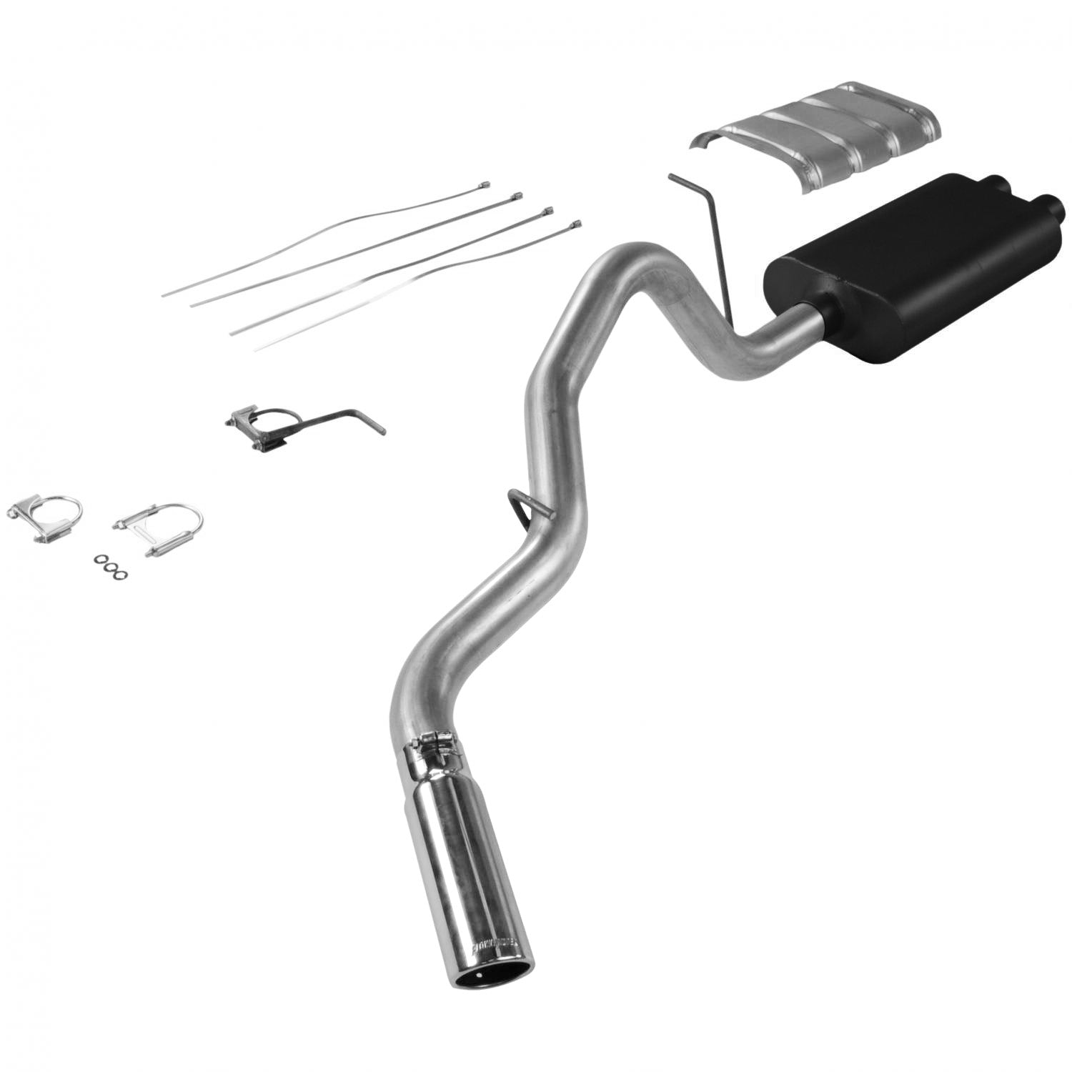 Flowmaster 17325 - American Thunder Cat-Back Exhaust System 1999-2002 Chevrolet Silverado 2500 & Gmc Sierra 2500 With 6.0L Engine Non Hd Models Aggressive Sound Flowmaster 1