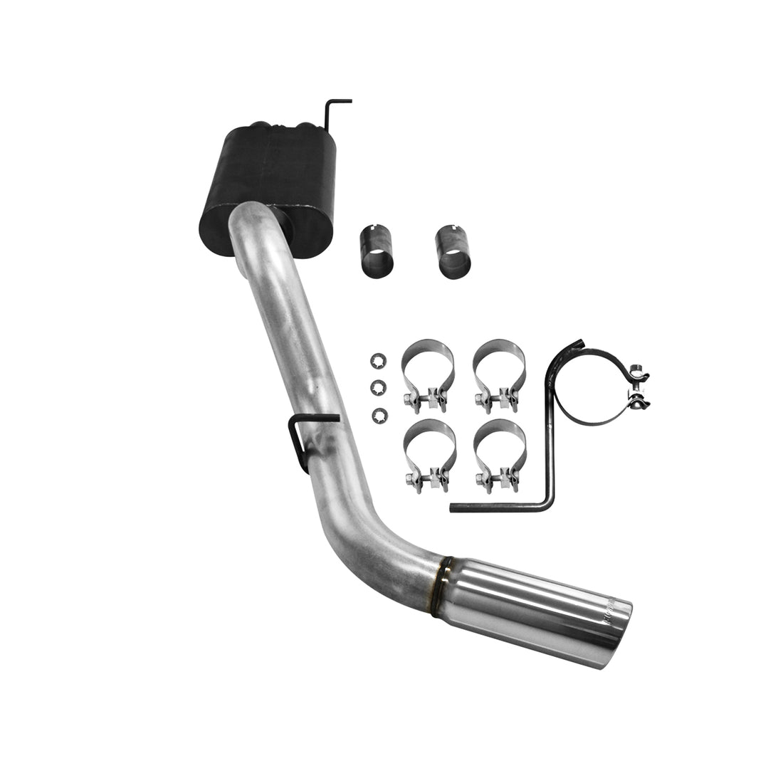 Flowmaster 17328 - American Thunder Cat-Back Exhaust System 2001-2006 (2007 Classic) Silverado/Sierra 2500Hd/3500Hd With 6.0L Or 8.1L Engine With Dual Inlet Muffler Aggressive Sound Flowmaster 3