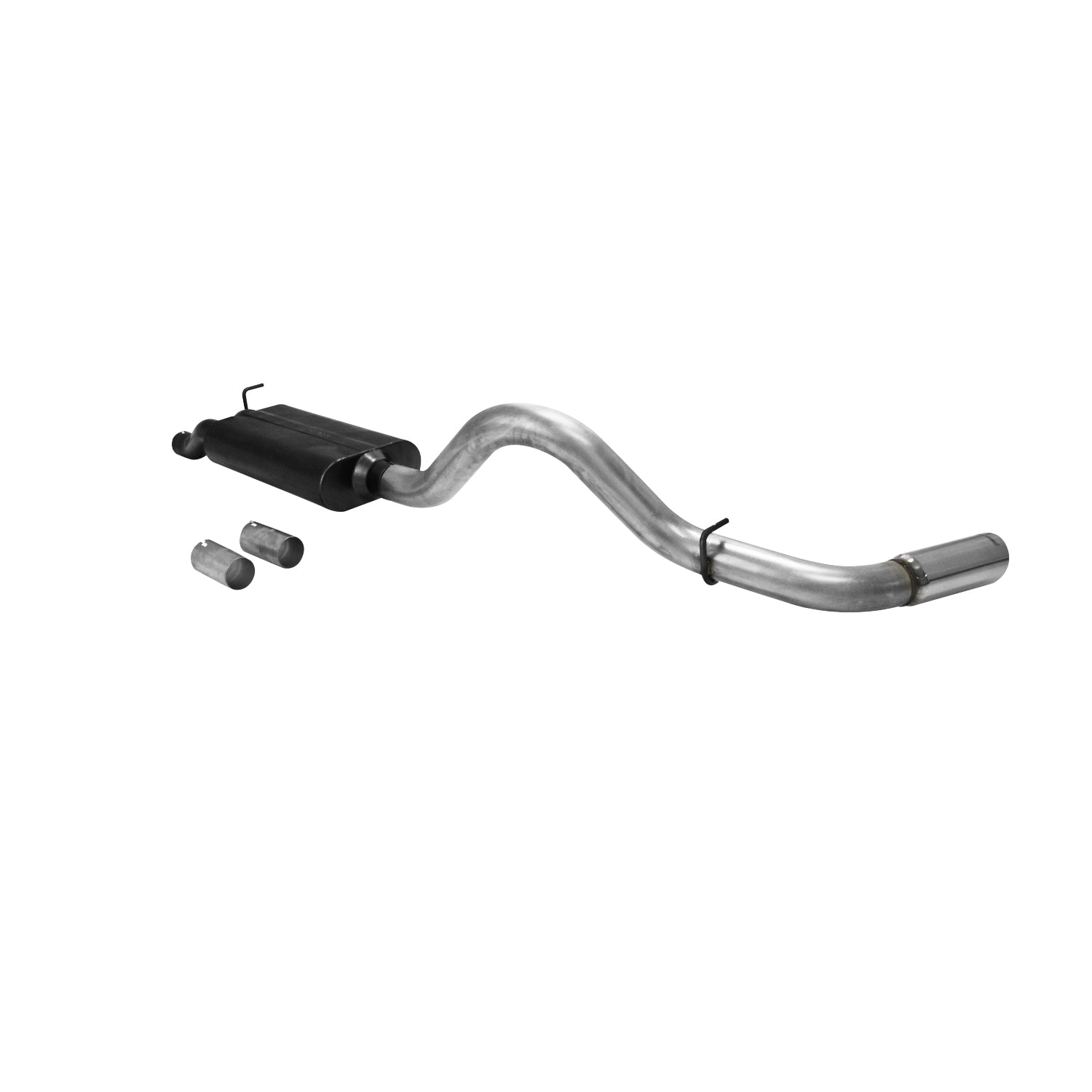 Flowmaster 17328 - American Thunder Cat-Back Exhaust System 2001-2006 (2007 Classic) Silverado/Sierra 2500Hd/3500Hd With 6.0L Or 8.1L Engine With Dual Inlet Muffler Aggressive Sound Flowmaster 4