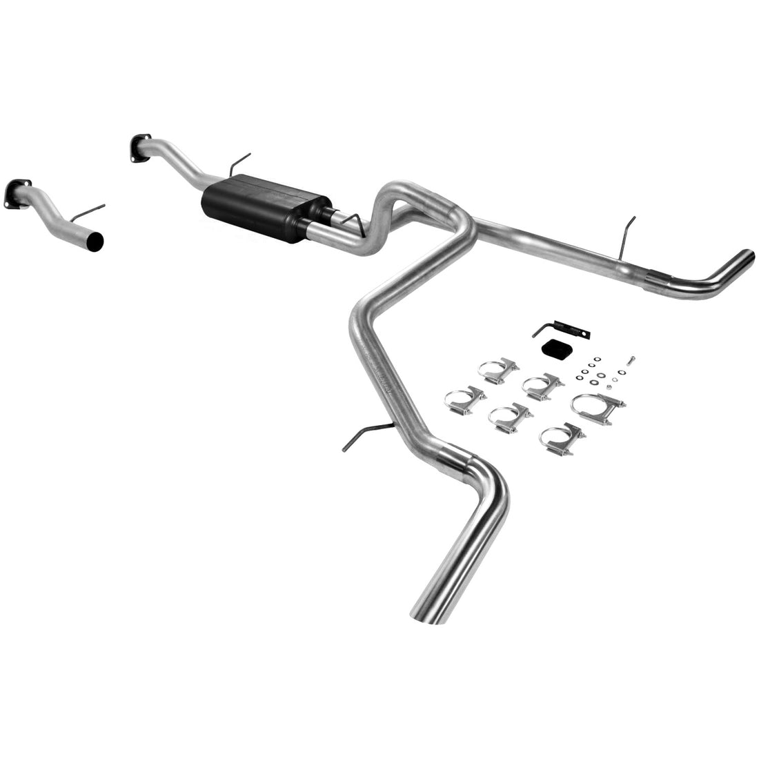 Flowmaster 17368 - American Thunder Cat-Back Exhaust System 2000-2003 Chevrolet Tahoe And Gmc Yukon With 4.8L, 5.3L Engine Fits 2/4 Wheel Drive Moderate Sound Flowmaster 2