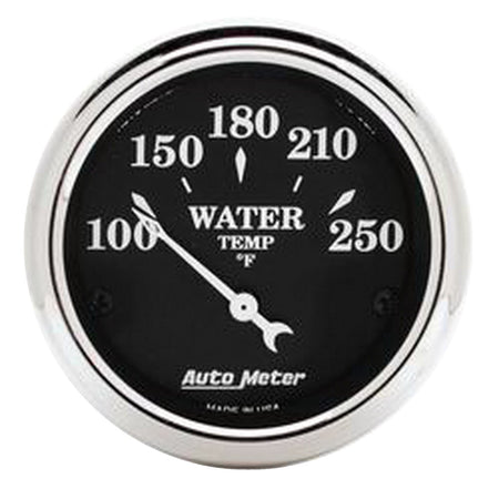 AutoMeter 1737 - GAUGE, WATER TEMP, 2 1/16", 250?F, ELEC, OLD TYME BLACK 3