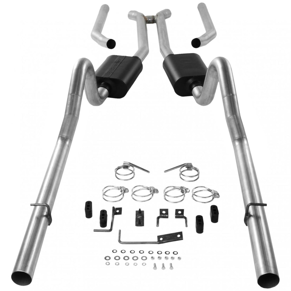 Flowmaster 17382 - American Thunder Crossmember-Back Exhaust System 1968-1970 Mopar B-Body With V8 Engine, 3.0 Inch Aggressive Sound Flowmaster 3