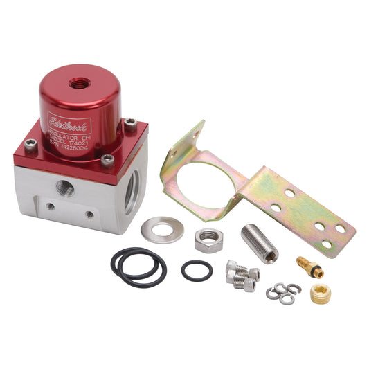 EFI Fuel Pressure Regulator -10 AN (180 GPH) In Red/Clear Finish