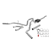 Flowmaster 17417 - American Thunder Cat-Back Exhaust System 2004-2008 Ford F-150 And Lincoln Mark Lt Trucks With 4.6L, 5.4L Engine Aggressive To Moderate Sound Flowmaster 1