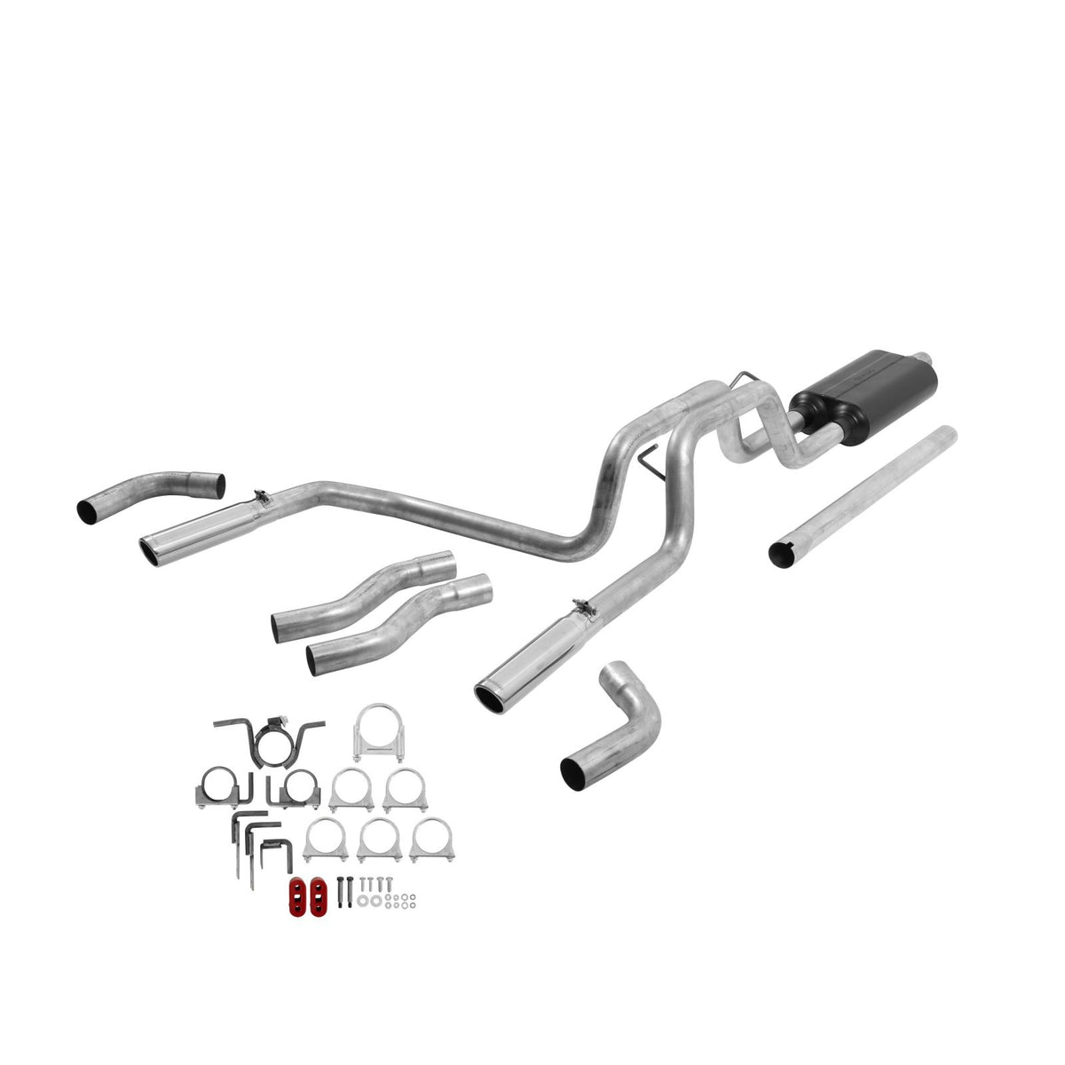 Flowmaster 17429 - American Thunder Cat-Back Exhaust System 1994-2001 Dodge Ram 1500 Trucks With 3.9L, 5.2L, And 5.9L Engines 1994-2002 2500/3500 With 5.9L Engine Fits 2/4 Wheel Drive And All Wheelbases Aggressive To Moderate Sound Flowmaster 1