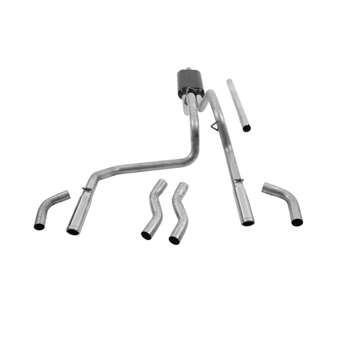 Flowmaster 17429 - American Thunder Cat-Back Exhaust System 1994-2001 Dodge Ram 1500 Trucks With 3.9L, 5.2L, And 5.9L Engines 1994-2002 2500/3500 With 5.9L Engine Fits 2/4 Wheel Drive And All Wheelbases Aggressive To Moderate Sound Flowmaster 2