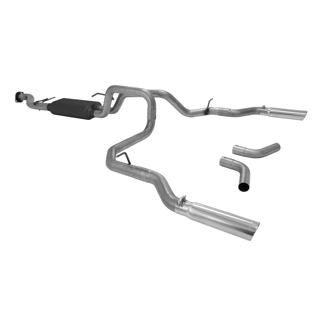 Flowmaster 17435 - American Thunder Cat-Back Exhaust System 1999-2007* (*Classic Body Only) Chevrolet Silverado/Gmc Sierra 1500 With 4.3L, 4.8L, 5.3L Engines Aluminized Steel Aggressive To Moderate Sound Flowmaster 1