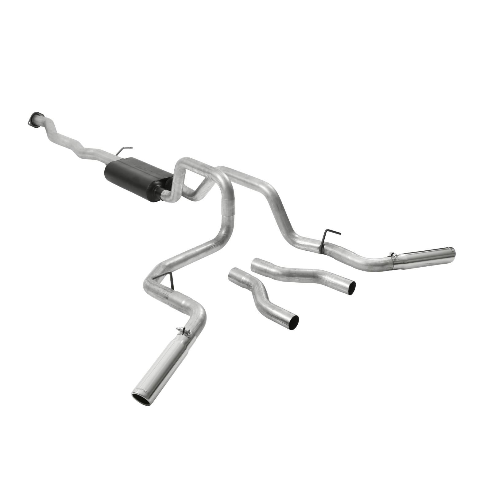 Flowmaster 17436 - American Thunder Cat-Back Exhaust System Fits 2004-2007 (2007 Classic Only) Silverado/Sierra 1500 Trucks With 4.3L, 4.8L, 5.3L Engine Aggressive To Moderate Sound Flowmaster 2