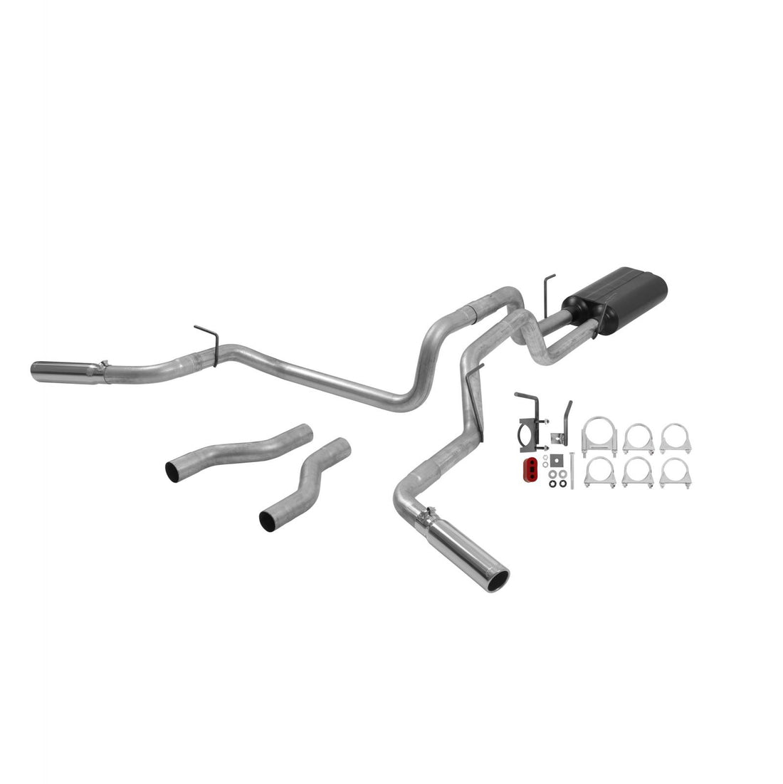 Flowmaster 17476 - American Thunder Cat-Back Exhaust System 2002-2005 Dodge Ram 1500 With 4.7L, 5.9L Engine Fits 2/4 Wheel Drive, All Wheelbases Aggressive To Moderate Sound Flowmaster 3