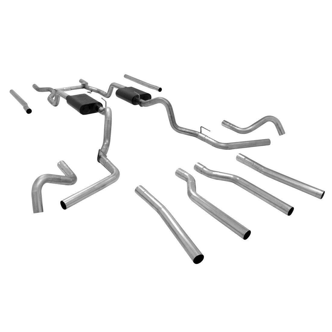 Flowmaster 17654 - American Thunder Crossmember-Back Exhaust System Fits 1967-1972 Chevrolet/Gmc C10, C15 1/2 Ton Trucks With V8 Engine Aggressive To Moderate Sound Flowmaster 2