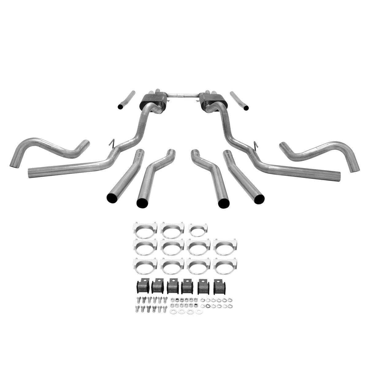 Flowmaster 17654 - American Thunder Crossmember-Back Exhaust System Fits 1967-1972 Chevrolet/Gmc C10, C15 1/2 Ton Trucks With V8 Engine Aggressive To Moderate Sound Flowmaster 3