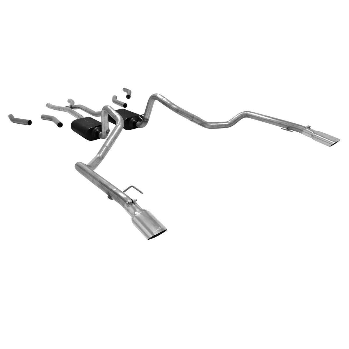 Flowmaster 17655-FM - American Thunder Crossmember-Back Exhaust System 1965-1968 Chevrolet Impala, Caprice Coupes, Wagons And Convertibles With A V8 Engine Aggressive To Moderate Sound Flowmaster 2