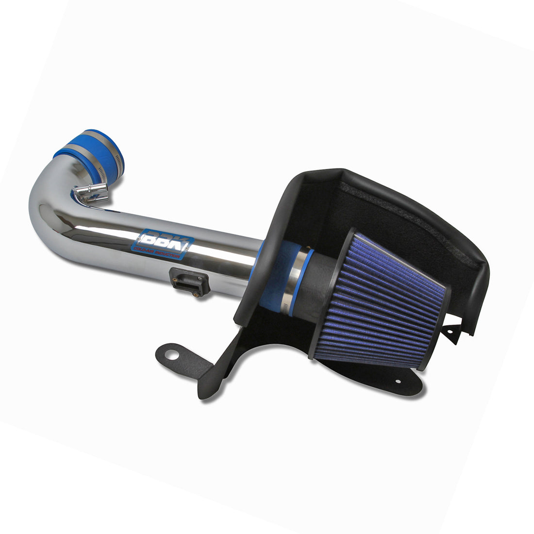 BBK Performance Parts 1768 - 2011-2014 MUSTANG GT 5.0 BOSS 302 COLD AIR KIT (Powder Coated Chrome) 2
