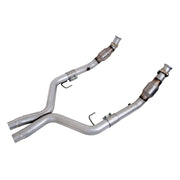 BBK Performance Parts 1770 - 2005-2010 MUSTANG GT 5.0 2-3/4 FULL X PIPE W/CONVERTERS 1