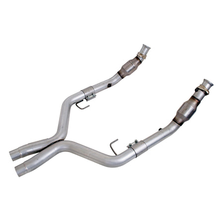 BBK Performance Parts 1770 - 2005-2010 MUSTANG GT 5.0 2-3/4 FULL X PIPE W/CONVERTERS 1