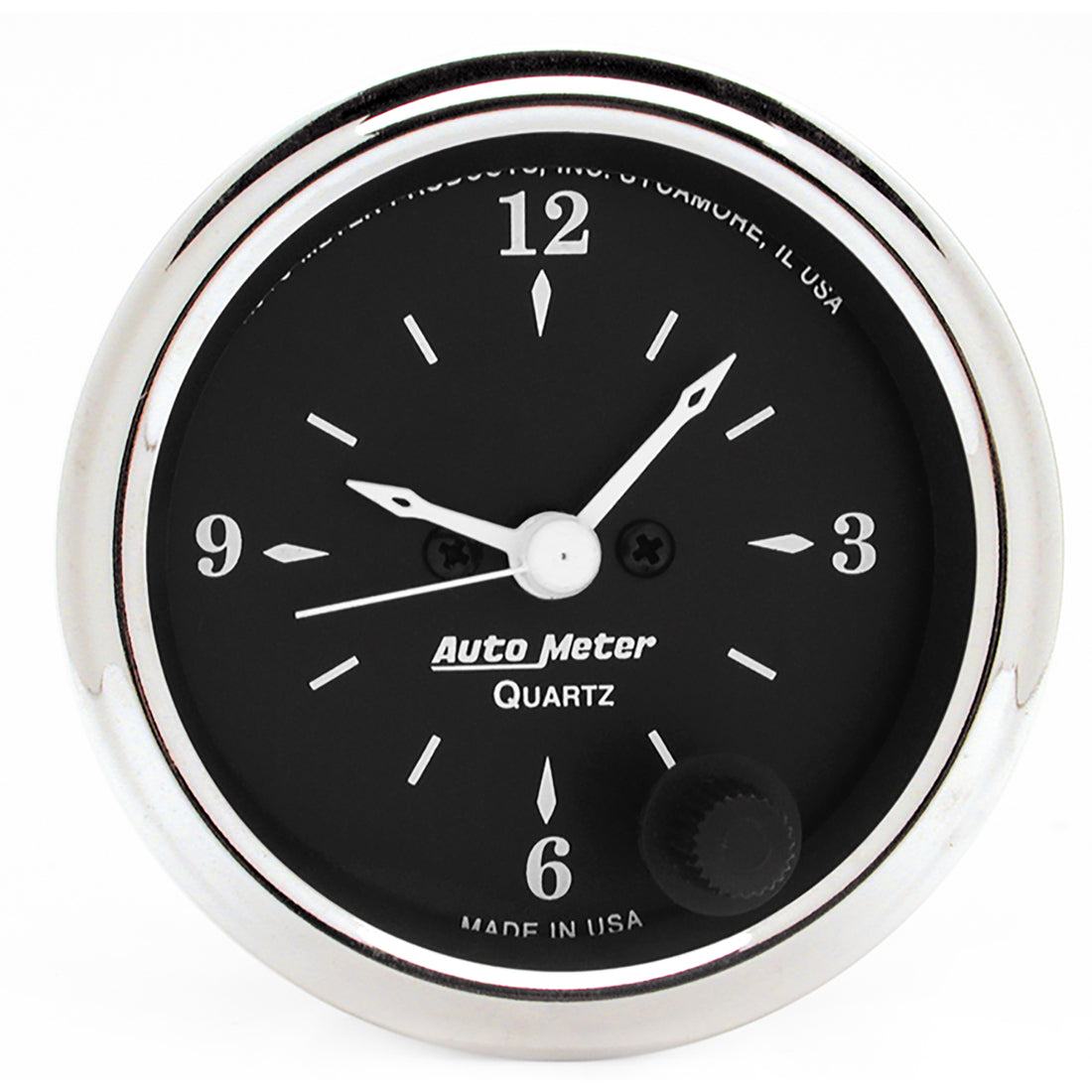 AutoMeter 1785 - GAUGE, CLOCK, 2 1/16", 12HR, ANALOG, OLD TYME BLACK 3