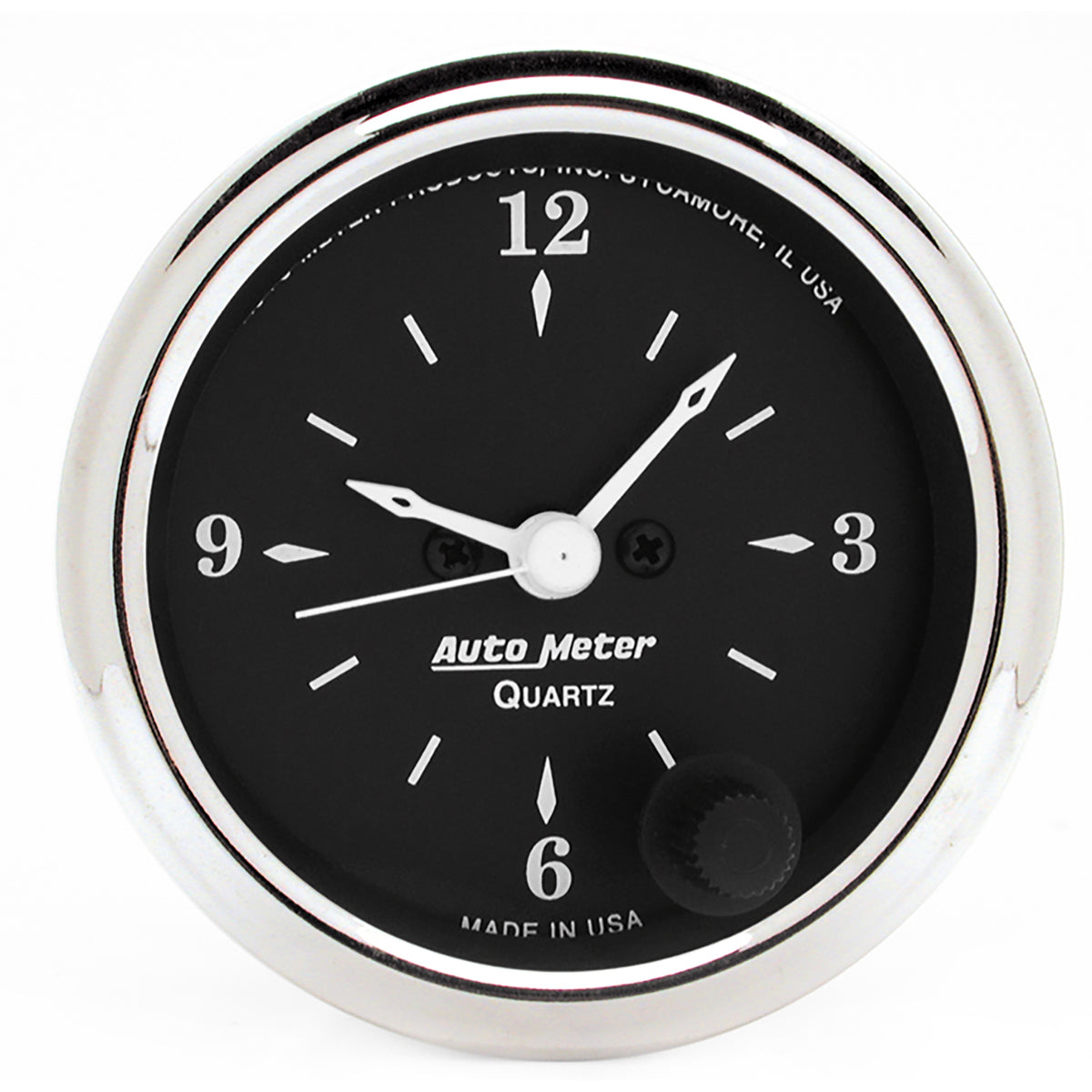 AutoMeter 1785 - GAUGE, CLOCK, 2 1/16", 12HR, ANALOG, OLD TYME BLACK 3