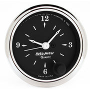 AutoMeter 1785 - GAUGE, CLOCK, 2 1/16", 12HR, ANALOG, OLD TYME BLACK 3