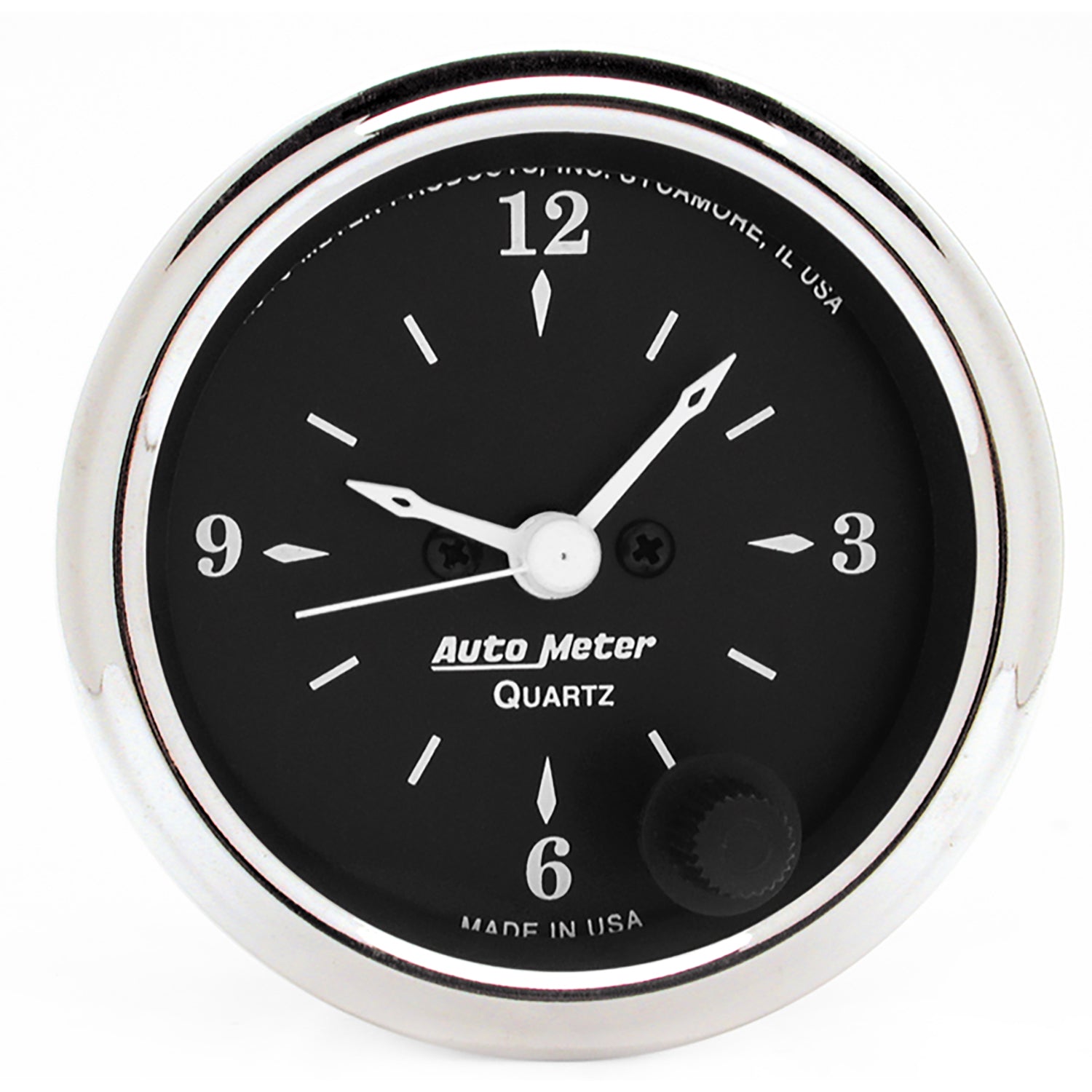 AutoMeter 1785 - GAUGE, CLOCK, 2 1/16", 12HR, ANALOG, OLD TYME BLACK 3