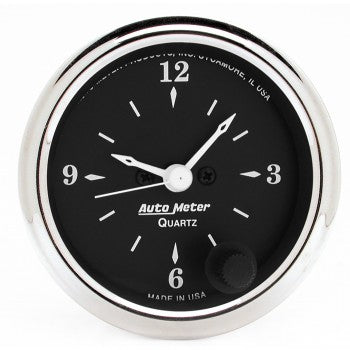 AutoMeter 1785 - GAUGE, CLOCK, 2 1/16", 12HR, ANALOG, OLD TYME BLACK 4