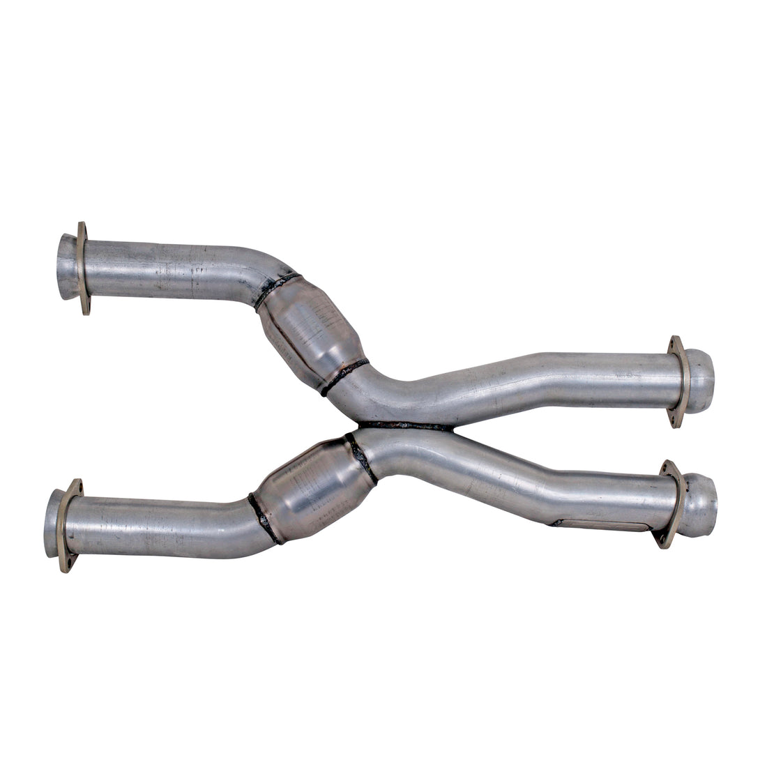 BBK Performance Parts 1786 - 1987-04 MUSTANG COYOTE SWAP SHORT MID X PIPE WITH HIGH FLOW CATS 2