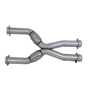 BBK Performance Parts 1786 - 1987-04 MUSTANG COYOTE SWAP SHORT MID X PIPE WITH HIGH FLOW CATS 2