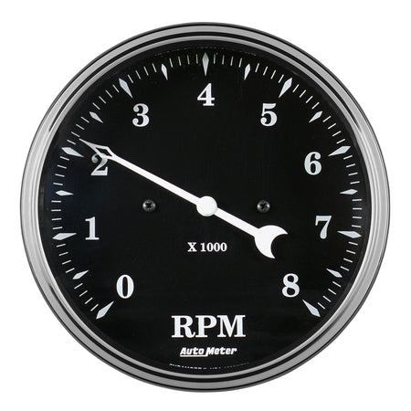 AutoMeter 1799 - GAUGE, TACHOMETER, 5", 8K RPM, IN-DASH, OLD TYME BLACK 3