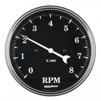 AutoMeter 1799 - GAUGE, TACHOMETER, 5", 8K RPM, IN-DASH, OLD TYME BLACK 4