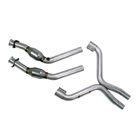 BBK Performance Parts 1814 - 2011-2014 FORD MUSTANG V6 3.7L FULL X PIPE WITH CATS 1