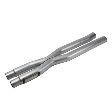 BBK Performance Parts 1818 - 2015-2025 MUSTANG 5.0 GT RESONATOR DELETE HIGH FLOW X PIPE 1
