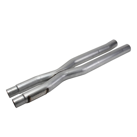 BBK Performance Parts 1818 - 2015-2025 MUSTANG 5.0 GT RESONATOR DELETE HIGH FLOW X PIPE 1