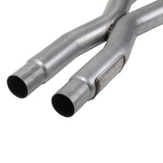 BBK Performance Parts 1818 - 2015-2025 MUSTANG 5.0 GT RESONATOR DELETE HIGH FLOW X PIPE 3