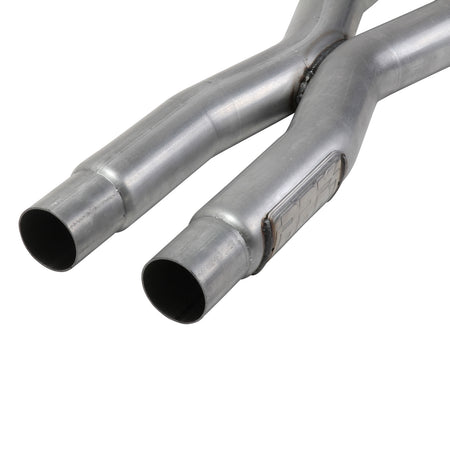 BBK Performance Parts 1818 - 2015-2025 MUSTANG 5.0 GT RESONATOR DELETE HIGH FLOW X PIPE 3