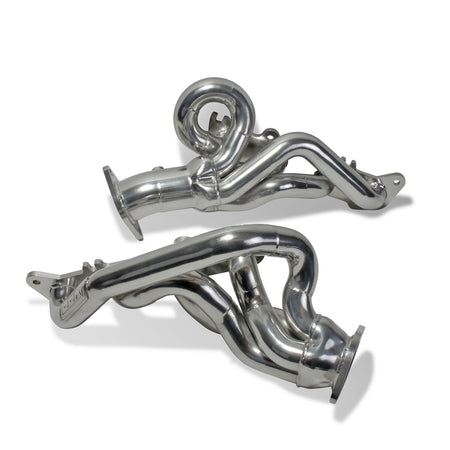 BBK Performance Parts 18480 - 2015-17 MUSTANG GT 1-3/4 TUNED LENGTH SHORTY HEADERS (POLISHED SILVER CERAMIC) 1